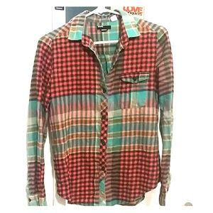 BDG Brand boyfriend fit plaid shirt
